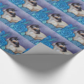 Chocolade Point Siamese Cat Cadeaupapier (Hoek)