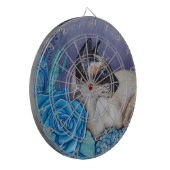 Chocolade Point Siamese Cat Dartbord (Voorkant Links)