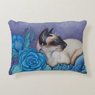 Chocolade Point Siamese Cat Decoratief Kussen