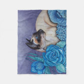 Chocolade Point Siamese Cat Fleece Deken (Voorkant)