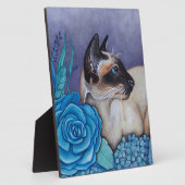 Chocolade Point Siamese Cat Fotoplaat (Zijkant)