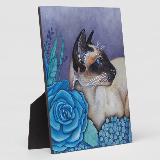 Chocolade Point Siamese Cat Fotoplaat (Zijkant)