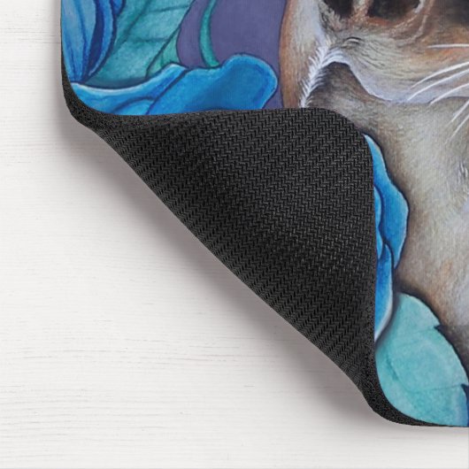 Chocolade Point Siamese Cat Muismat (Hoek)