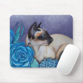 Chocolade Point Siamese Cat Muismat (Met muis)