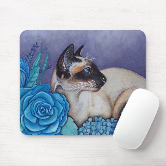 Chocolade Point Siamese Cat Muismat (Met muis)