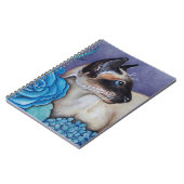 Chocolade Point Siamese Cat Notitieboek (Linkerzijde)