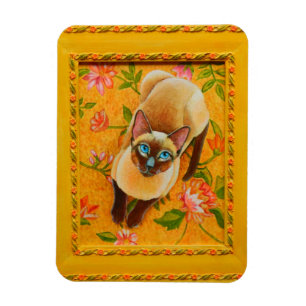 Chocolade Point Siamese Cat on Florence Magneet