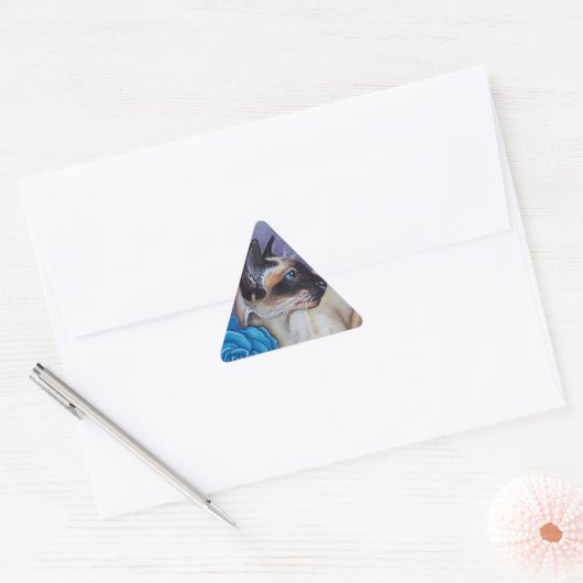 Chocolade Point Siamese Cat Sticker (Envelop)