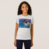 Chocolade Point Siamese Cat T-shirt (Voorkant volledig)