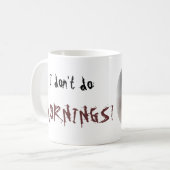 Chocolade Point SIAMESE, dat doe ik niet, MORNINGS Koffiemok (Voorkant links)