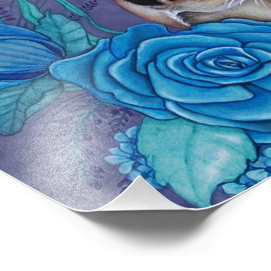 Chocolade Point Siamese Foto Afdruk (Hoek)