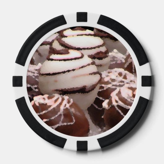 Chocolade Poker Chips (Voorkant)
