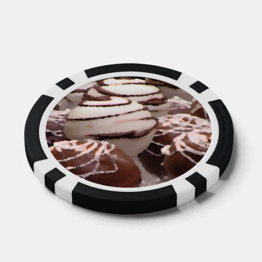 Chocolade Poker Chips (Enkel)