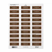 Chocolade Polkadots Retouradres Labels (rood) (Full Sheet)
