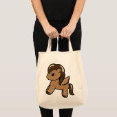 Chocolade-Pony | Tas-dollar en -Pony Tote Bag (Voorkant (product))