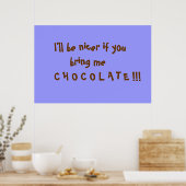 Chocolade Poster (Keuken)