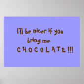 Chocolade Poster (Voorkant)