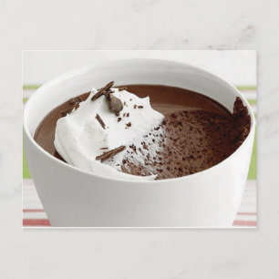 Chocolade Pots de Creme Recipe Briefkaart