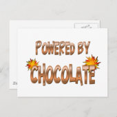 Chocolade Power Briefkaart (Voorkant / Achterkant)