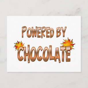 Chocolade Power Briefkaart