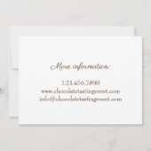 Chocolade Proeven Mendiants Chocolade Maken Evenem Kaart (Achterkant)