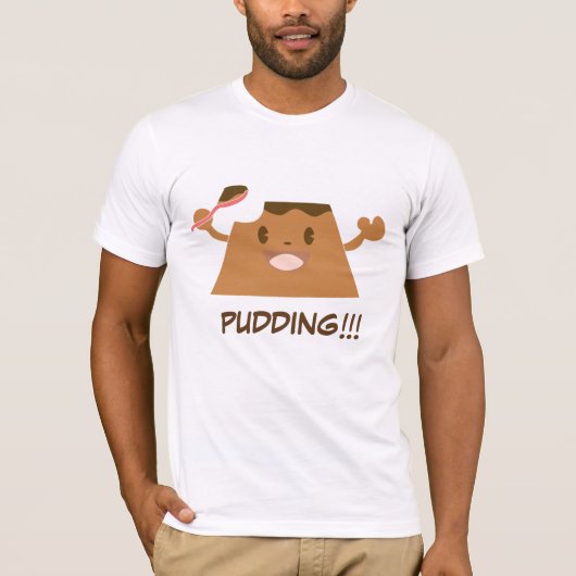 Chocolade PUDDEN!!!! Funny Cute T-shirt (Voorkant)