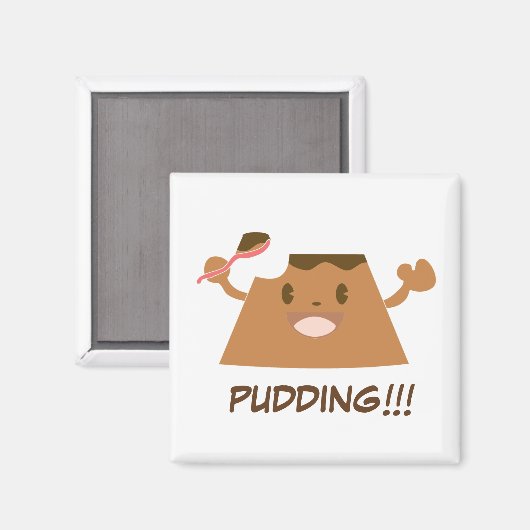 Chocolade PUDDEN!!! Magneet (Voorkant / Achterkant)