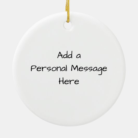 Chocolade Pudding Pie en gehakte kerst met crème Keramisch Ornament (Achterkant)