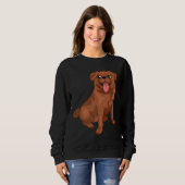 Chocolade Pug Design Classic T-shirt 4 (Voorkant volledig)