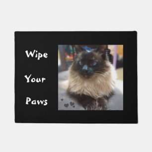 Chocolade Ragdoll Cat Veeg je pootdeklep af Deurmat