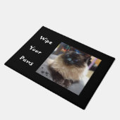 Chocolade Ragdoll Cat Veeg je pootdeklep af Deurmat (Schuin)