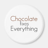 Chocolade repareert alles magneet (Voorkant)