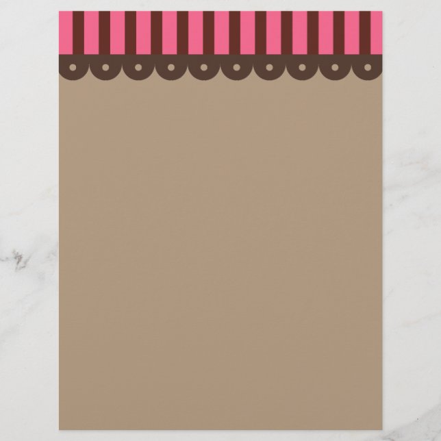 Chocolade Retro Letterhead (Voorkant)
