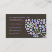 Chocolade Retro Trees Zazzle Business Profile Card Visitekaartje (Achterkant)