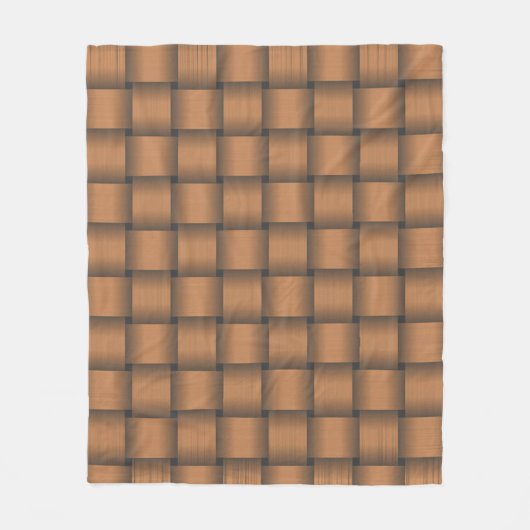 Chocolade Ribbon Fleece Blanket (Voorkant)