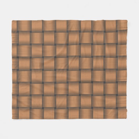 Chocolade Ribbon Fleece Blanket (Voorkant (Horizontaal))