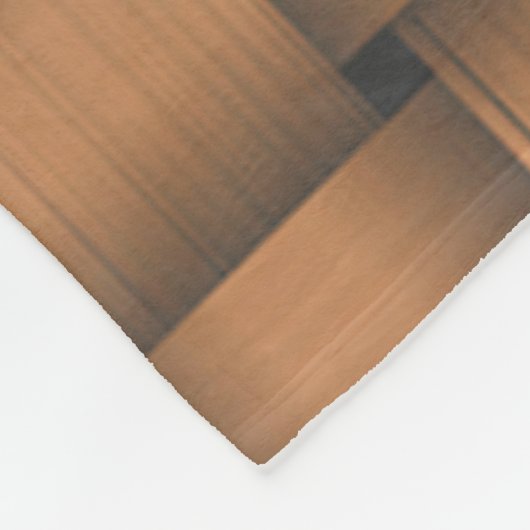 Chocolade Ribbon Fleece Blanket (Hoek)