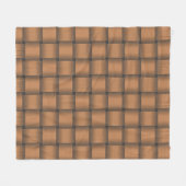 Chocolade Ribbon Fleece Blanket Deken (Voorkant (Horizontaal))