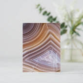 Chocolade Ribbons Agate Briefkaart (Staand voorkant)