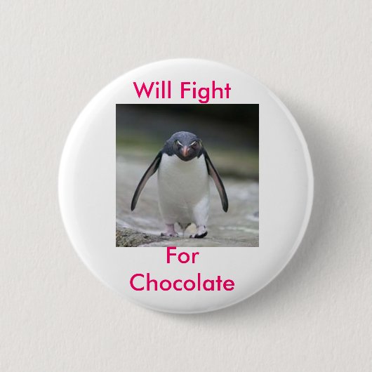 Chocolade Ronde Button 5,7 Cm (Voorkant)