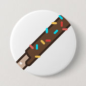 chocolade ronde button 7,6 cm (Voorkant)