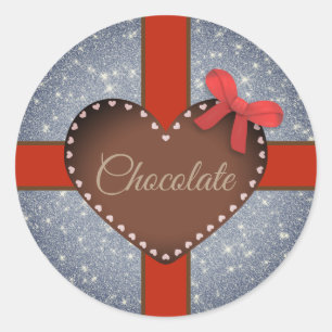 Chocolade Ronde Sticker