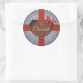 Chocolade Ronde Sticker (Tas)