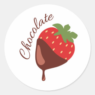 Chocolade Ronde Sticker