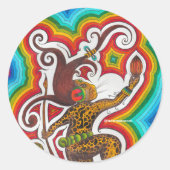 Chocolade Ronde Sticker (Voorkant)