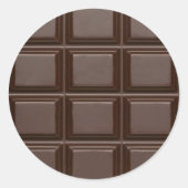 Chocolade Ronde Sticker (Voorkant)