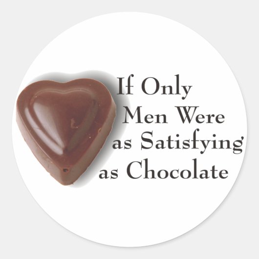 Chocolade Ronde Sticker (Voorkant)