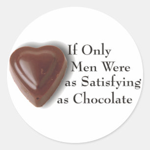 Chocolade Ronde Sticker