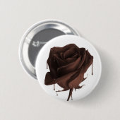 Chocolade Roos Button (Voorkant /achterkant)
