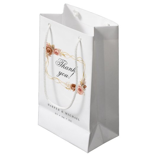 chocolade rozen bleekroze bruiloft bedankt klein cadeauzakje (Voorkant Gekanteld)